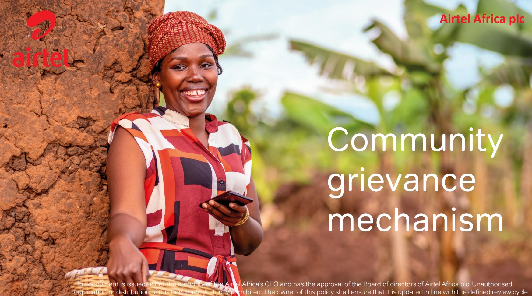 Community grievance policy