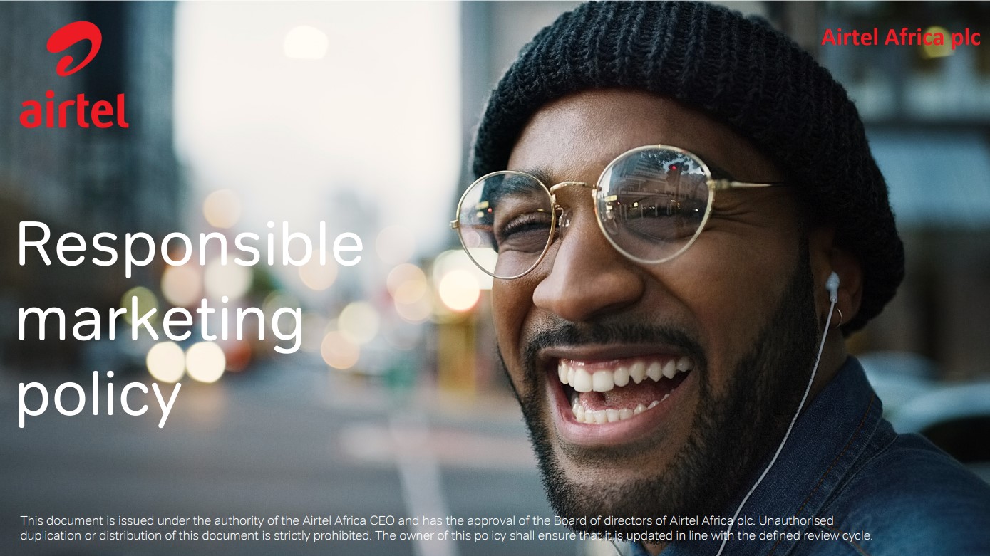 Responsible marketing policy